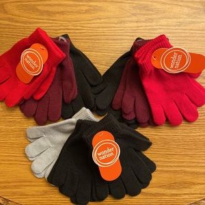 Youth knit gloves